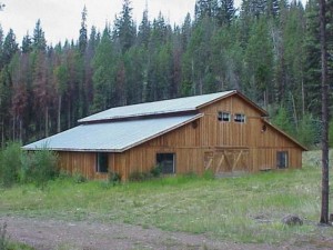 Mushroom barn with Princeton fir board-and-batten siding