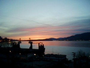 Sunset over Burrard Inlet