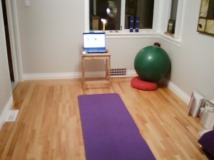 My yoga room